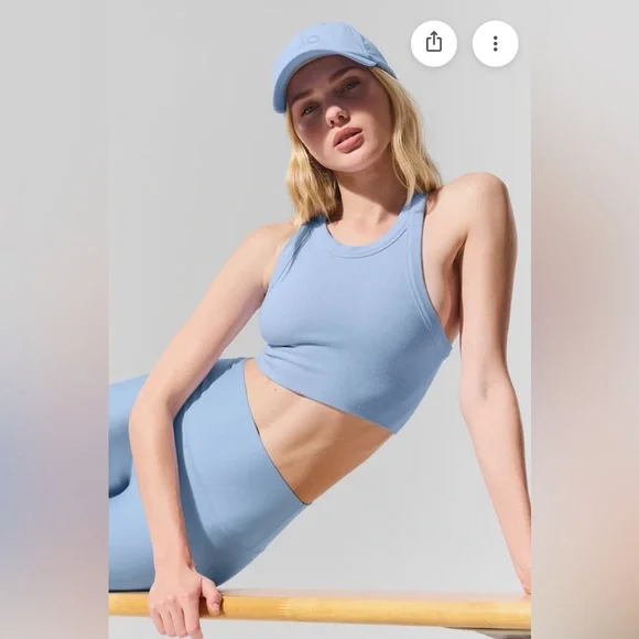 261.  Alo Seamless Delight High Neck Bra - Picture 4 of 12